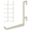 StarMaker Set di 10 ganci per pannello forato Ikea Skadis - Gancio inclinato a L, 55 mm - Supporto da parete, pannello per utensili e accessori
