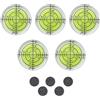 GOIEHIR 5 PCS Ø 32 mm di Diametro Mini Livelle a Bolla D'aria, Livella Tascabile di Precisione Con 5 Magneti Autoadesivi, Piccola Livella a Bolla D'aria, Mini Livella a Bolla
