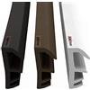 STEIGNER Guarnizione per battuta anta Guarnizione per finestra Larghezza scanalatura 5mm in TPE, 10m, Marrone, SFD14