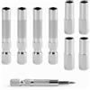 Lunpoem 8 PCS Inserti Esagonali per Cacciaviti Da 6,35 a 4 Mm, Portainserti Da 1/4 Di Pollice Da 25 Mm E 45 Mm, Adattatore per Inserti Da 1/4 Di Pollice per Microbit, Manicotto Magnetico, Cacciaviti E Trapani