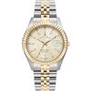 B JACQUES DU MANOIR JACQUES DU MANOIR JWN01704 - Orologio da polso unisex Inspiration Business Swiss Made al quarzo, in acciaio inox placcato argento e oro, argento e oro, Bracciale