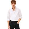 Tommy Hilfiger Uomo Camicia Dobby Shirt Slim Fit, Bianco (White), L