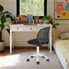 FurnitureR Sedia per bambini regolabile in altezza, colorata ergonomica, con schienale e braccioli, sedia per bambini a 5 ruote, per bambini dai 3 ai 10 anni, carico massimo 100 kg