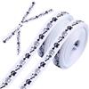 CRASPIRE 2 Rotolo di Nastro A Forma di Zampa di Cane e Orso 10 Metri Nastri in Grosgrain con Stampa di Graziose Zampe 3/8 Pollici Strisce Bianche Rifiniture Artigianali A Forma di Zampa di Animale