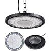 treoir Faretto LED UFO 200W, 20000LM Lampada da Officina, Lampada Led UFO Impermeabile IP65 6000-6500K Bianco Freddo UFO Faretto LED per Garage Officina Fabbrica(1pcs,200W)