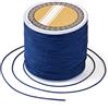 Bestewelry Cordoncino in nylon da 109 m, filo intrecciato da 0,8 mm, filo macramè, per gioielli, cucito (blu notte)
