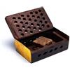 CRIGEMA - Ambra incenso solido dall'India - Pezzo da ca. 20-25 gr - Kit con Scatola perforata (AMBRA e NAG CHAMPA)