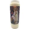 crigema Candela di preghiera a vasetto Novena 18 x 7 cm 100% Vegetale Combustione 9 giorni - 216 ore (Madonna di Fatima)