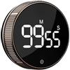 Blue Snail BlueSnail Cucina Timer con LED Digital Display Smart Efficana per Home Classroom Palestra Ufficio, Volume e Luminosità Regolabile Timer di produttività (Pyramid Gun Color)