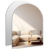 ROYUEXT 2 specchietti ad arco autoadesivi per bagno, 40 x 30 cm, immagine HD, specchio decorativo da parete per soggiorno, bagno degli ospiti, camera da letto, fai da te