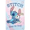 CARTOON Plaid Stitch Scrump Disney per bambini 100 x 150 cm copertina morbida in Pile 100% Poliestere 220 GSM calda e leggera ideale per cameretta lettino o divano