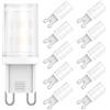 RuLEDne Lampadina LED G9 2W, di ricambio per lampadine alogene G9, 25 W, 20 W, G9 LED, luce bianca calda, 2700 K, AC 230 V, G9, CRI 85+, senza sfarfallio, angolo di 360 gradi, non dimmerabile