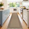SHACOS Tappeto Passatoia per Corridoio Cucina 60x300cm, Aspetto di Juta, Tappeto Corridoio Lungo Moderno Antiscivolo Lavabile Tappeti Runner per Ingresso Cucina Lavanderia
