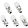 ShuoHui Lampadina a LED con attacco E10, 0,5 W, 12 V, luce bianca fredda, sostituisce 6000 K (5)