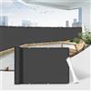 Sunnylaxx Frangivisto per Balcone 70x500cm Protezione，Copri Ringhiera Balcone，Impermeabile & Protezione UV-Schermi Privacy con Occhielli Antracite