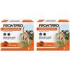 Frontline Frontpro Contro Pulci e Zecche BIPACCO 2x3 Compresse Masticabili 28,3 Mg Per Cani 4-10Kg