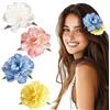 Hifot Hawaii Fiore per Capelli Donna, Fermagli Capelli Bambina, Camelia Colorate Forcine per Capelli, Clip Accessori Capelli Cerimonia per Sposa Ragazze Festa Spiaggia Nozze Estate 4 Pezzi