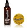 Dapper Dan Bundle per Capelli da Uomo Spray al Sale Marino 200ml & Pasta Opaca 100ml, Brand UK Barber, Volume, Definizione, Texture, Finish Opaco, Forte Tenuta, Pre-Styler & Controllo Restyling