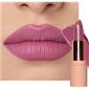 Lestpola Velvet Matt Rossetto da donna, rossetto semi-matte, a lunga durata, con texture liscia, idratante, balsamo per labbra, altamente pigmentato, Full Coverage, vegano, 502 viola