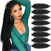 ZIYANGBABA Marley Twist, 8 confezioni di extension per capelli afro, pre-separate, da 45,7 cm, per trecce e trecce di colore (#1B, 45,7 cm (confezione da 8)