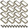 Yosawo 30 porta etichette in metallo per mobili antichi, cassetti, con viti, per armadietto e cassetti, in acciaio inox (70 x 33 mm, rame anticato)