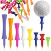 TRKETK 120 tee da golf in plastica, riutilizzabili, in plastica, dimensioni miste, per esercizi invernali e stabili (25 mm, 31 mm, 37 mm, 43 mm, 50 mm, 60 mm, 70 mm, 83 mm)