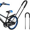 BORDEAG Maniglia per Allenamento Bici, Barra di Spinta per Equilibrio, Asta di Supporto per Bicicletta per Bambini, Arra Genitore, Barra di Spinta per Equilibrio, Maniglia di Spinta di Sicurezza, Nero