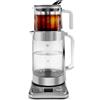 Karaca X Refika XL - Bollitore automatico per tè e caydanlik, 2 l, teiera in vetro da 0,8 l, multi-temperatura, modalità eco, 2200 W, macchina da tè per famiglia e ospiti, cromato