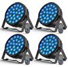 Ukfog 4PCS 216W LED Par Luce di Scena, 27 x 8W RGBW DMX-4/8CH Luci da