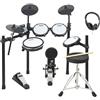 Axus AXK5 Batteria Elettronica - Set Completo con Teste Mesh, 25 Suoni, USB MIDI, Cuffie, Sgabello & Bacchette Incluse - Perfetta per Principianti Adulti Bambini Pratica Casa