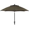 Dehner Ombrellone Kos Ø 220 cm Altezza 227 cm Alluminio/Poliestere Marrone Grande