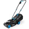 HÖGERT TECHNIK - Tosaerba a batteria 18 V 32 cm, elettrico senza spazzole con cesto di raccolta, tosaerba compatto, tosaerba senza fili per prati di piccole e medie dimensioni, senza batteria inclusa