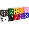 Jonami 10X Dadi da Gioco 6 Facce Colorati 16mm Acrilico - Set per Giochi da Tavolo, Roleplay, Accessori Multicolore