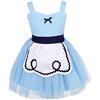Lito Angels Vestito di Tulle Wonder Girl Costume per Bambina, Taglia 18-24 Mesi, Blu