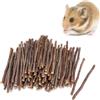 BAOSROY Mela Masticare Bastoncini,Ramo Di Mela Giocattoli da Masticare,Giocattoli Per Piccoli Animali Domestici,Naturale Giocattolo Masticare per Piccoli Animali,per Conigli,Cincillà,Cavia,Criceti (80pcs)