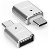 AIYEEN Adattatore USB C a USB (Confezione da 2), Convertitore OTG da Maschio USB C a Femmina USB 3.0 Compatibile con MacBook Pro 2022/2020/, MacBook Air 2019 e altri Dispositivi Type-C, Argento