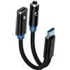 Ouorkee Adattatore USB C a Jack 3,5 mm con Ricarica Rapida Aux Audio per Samsung Galaxy S24 A54 A53 A34 A23 A33 A14 S23 S22 S21 S20, Google Pixel