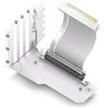 EZDIY-FAB Supporto Verticale per GPU Cavo Riser PCIE 4.0,Serie Shield,Estensione Flessibile da 115mm/4.52in,Connettore a 90 Gradi,Compatibile Solo con Slot PCIe Completamente Aperti-Bianco-YIHPI344-1