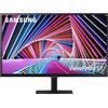 Samsung Monitor HRM S70A, Flat, 27, 3840x2160 (UHD 4K), HDR10, IPS, Bezeless, 60 Hz, 5 ms, HDMI, USB, Display Port, Ingresso Audio, PIP e PBP, Eye Saver Mode, Flicker Free, Game Mode, Nero