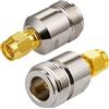 Vecys Adattatore SMA a Tipo N Adattatore SMA Maschio a Tipo N Femmina per Cavo Antenna Wi-Fi Router Wi-Fi Wireless WLAN (2 pezzi)