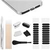 Gosknor 4 Pezzi di Tappi Antipolvere USB C e 20 Pezzi di Coperture per Altoparlanti del Telefono, Coperture per Porte di Ricarica per iPhone 15 16 Series e Tutti i Dispositivi di Tipo C