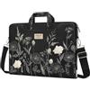 MOSISO Borsa Laptop Donna, 15.6 pollici Borsa Computer Compatibile con MacBook, HP, Dell, Lenovo, Asus, Notebook, 15-15.6 pollici Custodia a Tracolla per Laptop con Tracolla, Fiore Retro