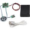 Heevhas Chip audio MP3 Programmabile Registrabile Modulo musicale 8MB Scaricabile Ricaricabile + Scatola batteria AA + Cavo Micro USB + Altoparlante da 36 mm 0,5-1W Per DIY biglietto di auguri
