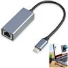 Cyiamku Adattatore USB C a Ethernet Gigabit 1000 Mbps in Alluminio, Adattatore Rete per IPad Pro USB C Gigabit RJ45, Plug & Play per IPhone 17 Pro Max Air 16 15, IPad Pro, MacBook Air M1 M2, Steam Deck