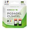 Kineco PG540 XL / CL541 XL Cartucce Multipack (nero + colore) - Sostituzione per Canon PG-540/CL-541 Cartucce per Pixma TS 5150/TS 3150, MG 3650/MG 3650S/MG 3550/TS 5151 - Alta capacità