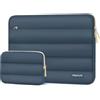 MOSISO 15-15,6 pollici Custodia Laptop, 16 pollici Borse PC Compatibile con MacBook Pro 16, HP Dell ASUS Acer Toshiba Lenovo Computer Portatile, Poliestere Orizzontale Borsa&Pouch, Blu Foschia