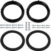 Aerzetix | Kit di 2 adattatori per altoparlanti Ø165 mm | compatibile con VW Golf VII(AU), VI(1K), Polo V(6R), Tiguan (5N), Passat B7 (3C/362), Skoda Octavia I (1U), III (5E), Seat Ibiza SC/V (6J)