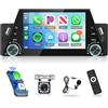 Rimoody Wireless Carplay 1 Din Autoradio con Android Auto Bluetooth Vivavoce 5 Pollici Autoradio con Android/IOS Mirror Link FM Radio Bluetooth USB/AUX/Tipo C/DVR con Telecomandi Telecamera Posteriore