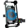 Jeebel Supporto Telefono del Motociclo 2-in-1 Porta Cellulare per Moto con QI Wireless e QC 3.0 USB Charger - Rotante a 360° Regolabile - per 4-7 Pollici Smartphone Samsung/Huawei/Android