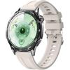 GIOPUEY Cinturini Compatibile con Huawei Watch GT 6 46mm/GT6 Pro/GT5/GT4, Morbido Silicone Cinturino [Resistente all'Usura] [Traspirante] - Beige-B